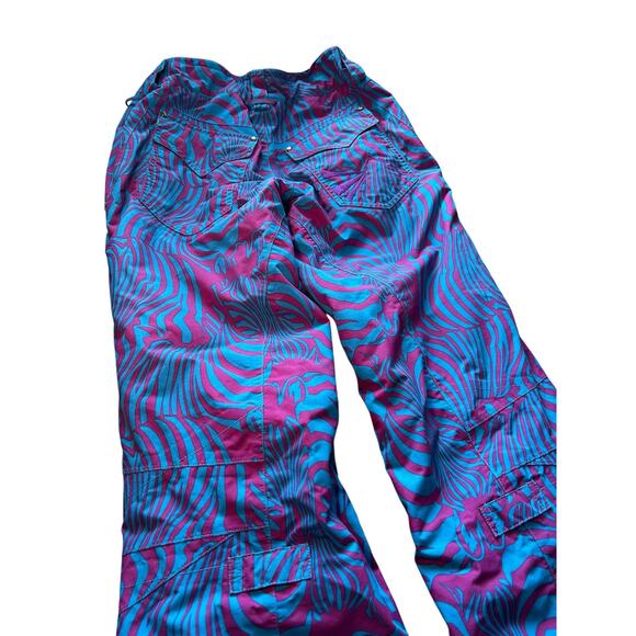 Burton Mutiny Dryride Zebra Print Snowboard Ski Pants - Picture 5 of 9